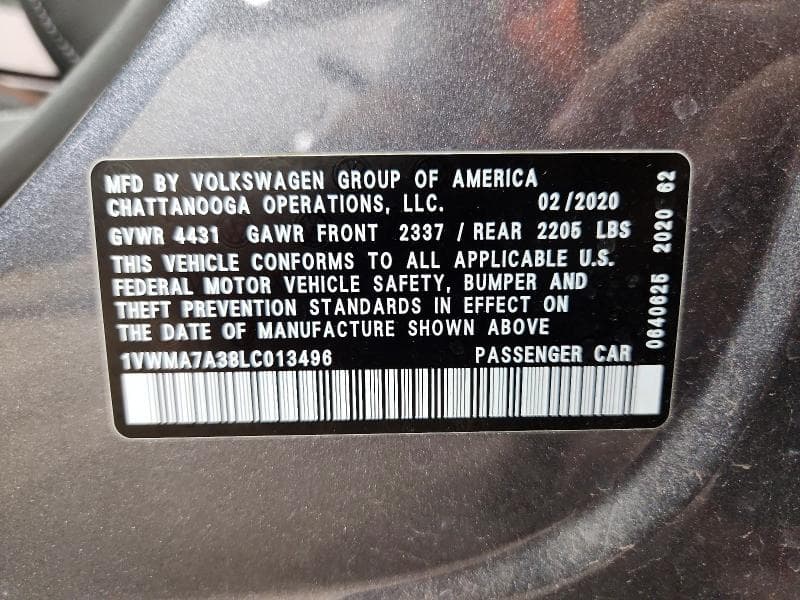 2020 VOLKSWAGEN PASSAT R-LINE 13