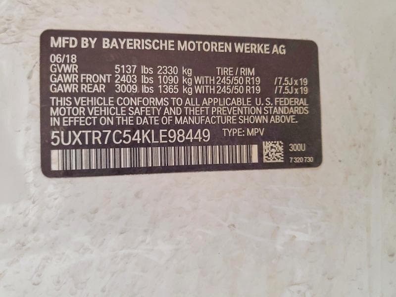 2019 BMW X3 SDRIVE30I 14