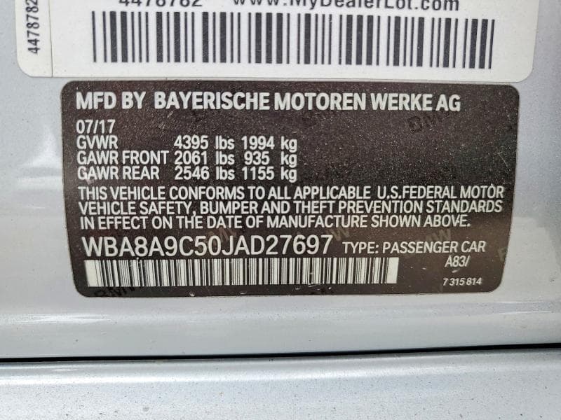 2018 BMW 320 I 12