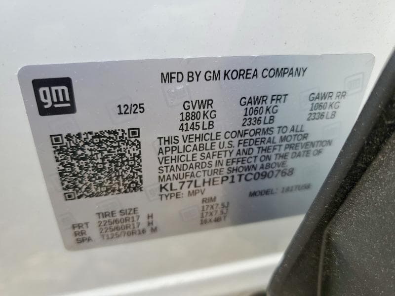 2026 CHEVROLET TRAX 1LT 12