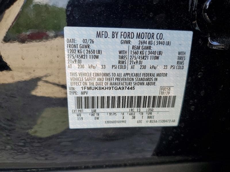 2026 FORD EXPLORER ST-LINE 14