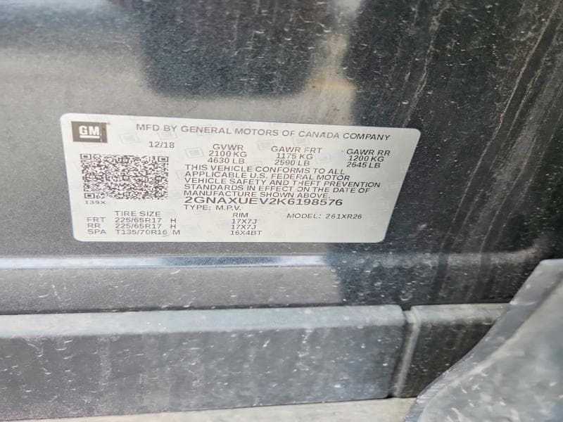 2019 CHEVROLET EQUINOX LT 13