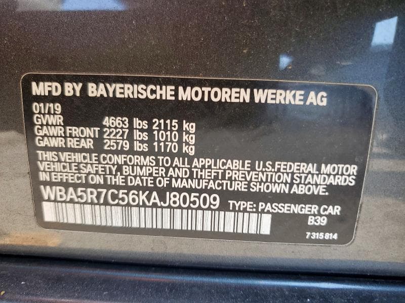 2019 BMW 330XI 12