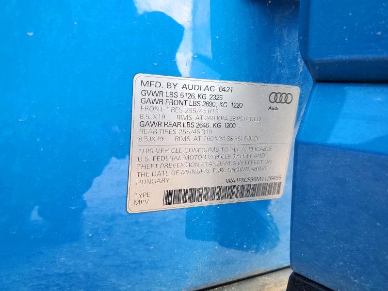 2021 AUDI Q3 PREMIUM PLUS S LINE 45 13