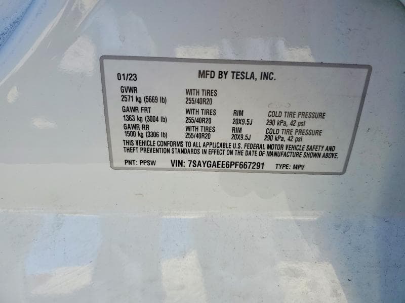 2023 TESLA MODEL Y 12