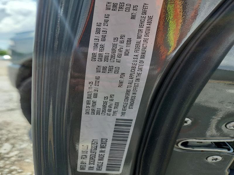 2026 RAM 2500 BIG HORN 12