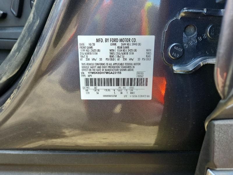 2021 FORD EXPLORER XLT 13