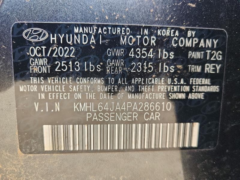 2023 HYUNDAI SONATA SEL 12