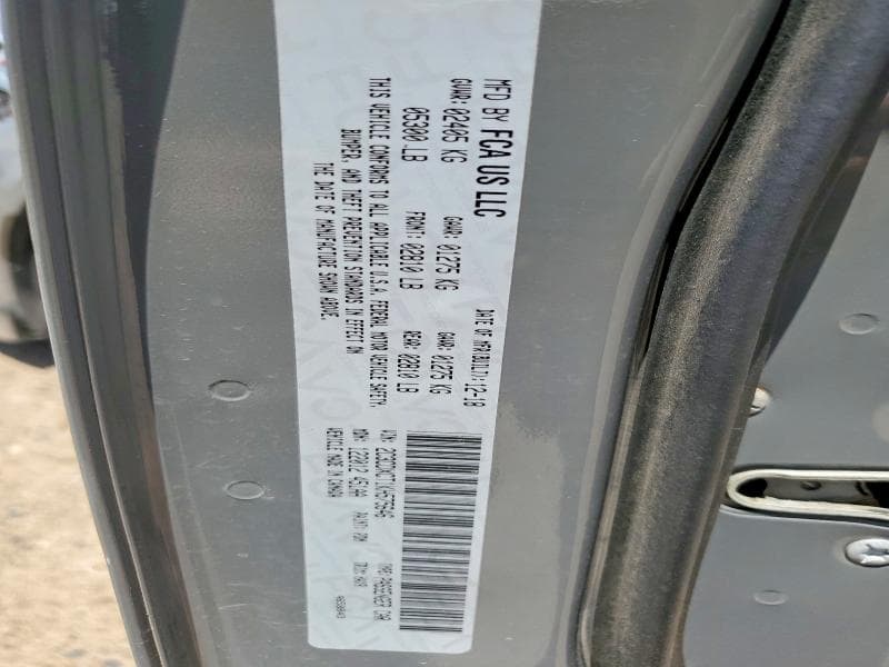 2019 DODGE CHARGER R 12