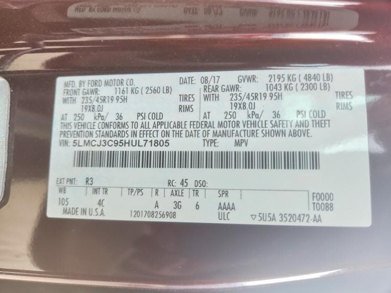 2017 LINCOLN MKC RESERVE 13