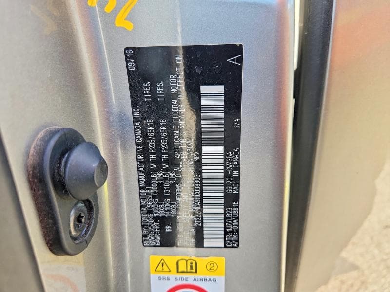 2017 LEXUS RX 350 BASE 13