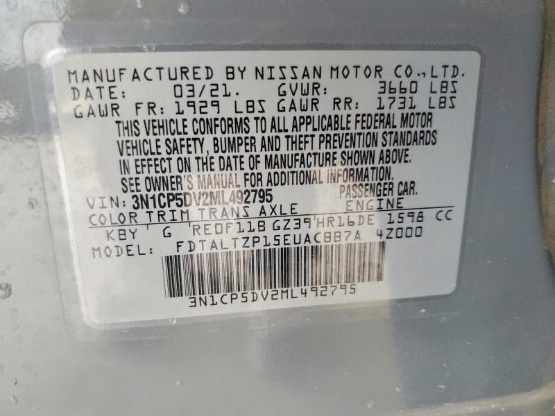 2021 NISSAN KICKS SR 13
