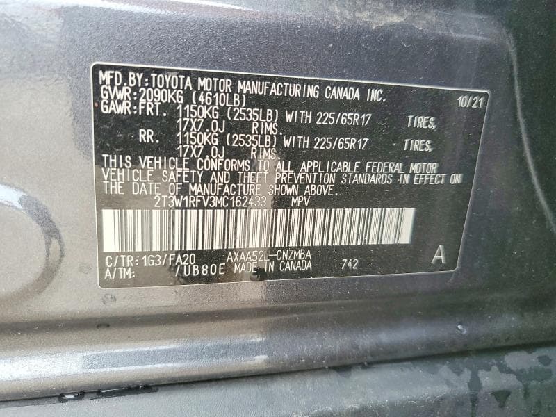 2021 TOYOTA RAV4 XLE 13