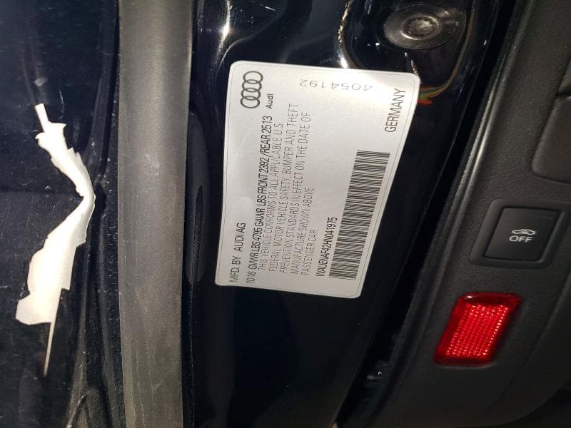 2017 AUDI A4 PREMIUM PLUS 12