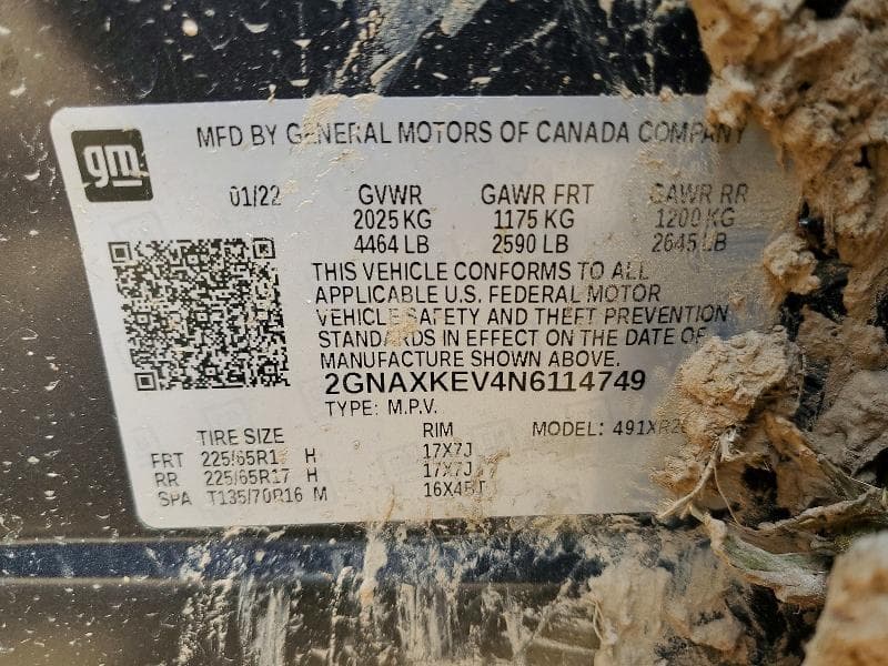 2022 CHEVROLET EQUINOX LT 13