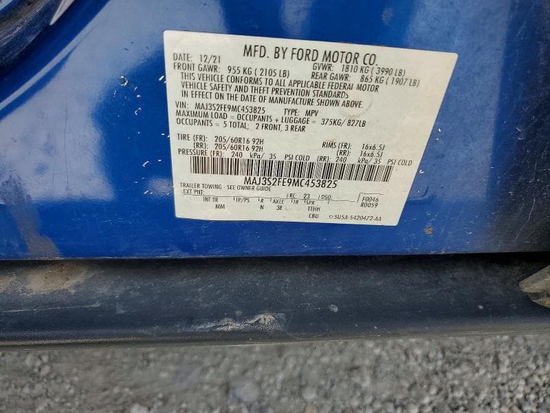 2021 FORD ECOSPORT S 13