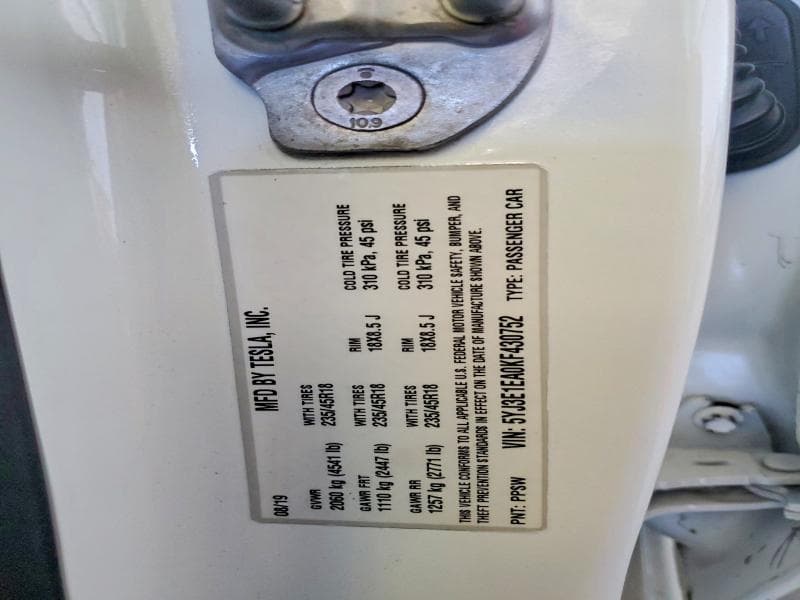 2019 TESLA MODEL 3 13
