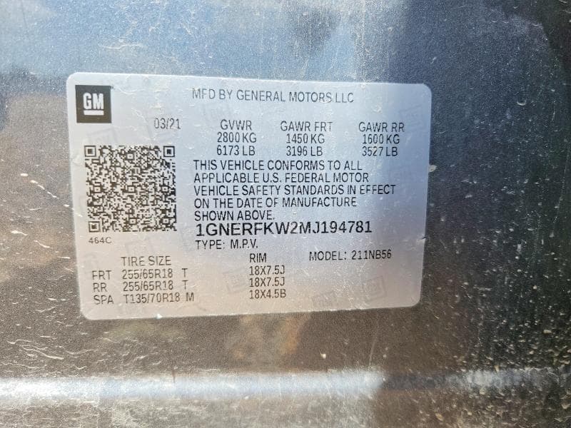 2021 CHEVROLET TRAVERSE LS 13