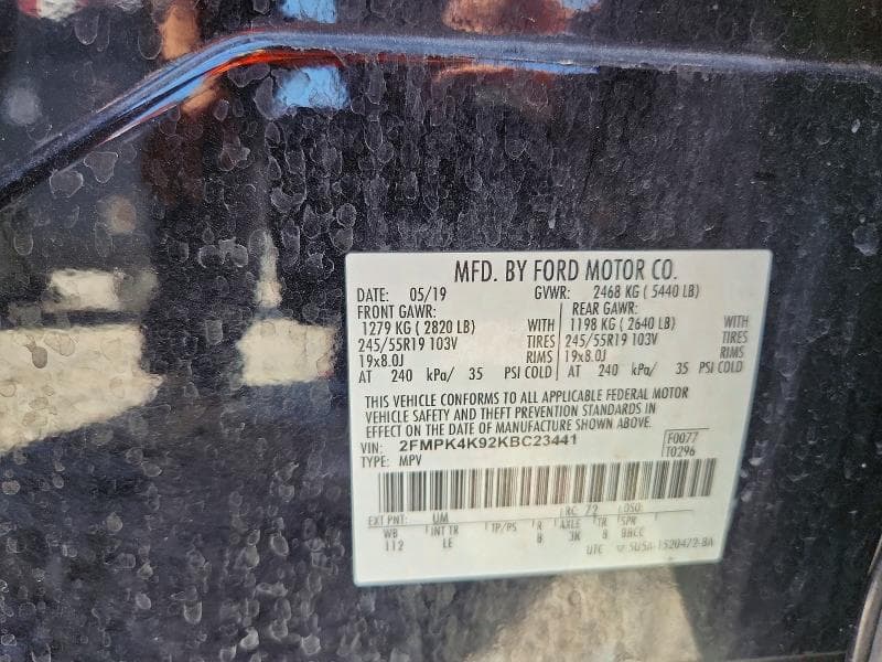 2019 FORD EDGE TITANIUM 12