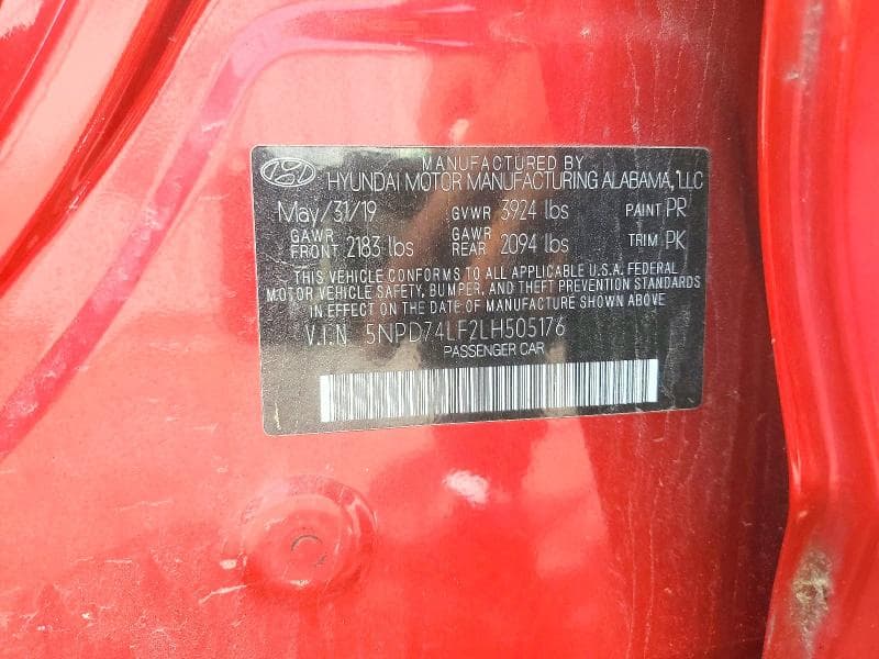 2020 HYUNDAI ELANTRA SE 13