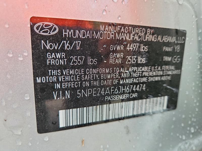 2018 HYUNDAI SONATA SE 12