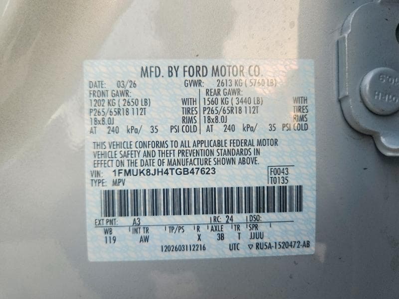 2026 FORD EXPLORER TREMOR 13