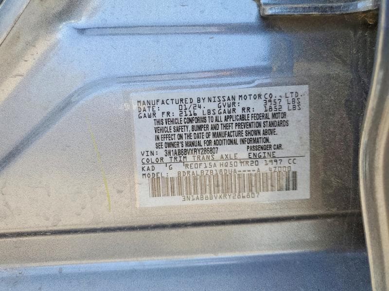 2024 NISSAN SENTRA S 12