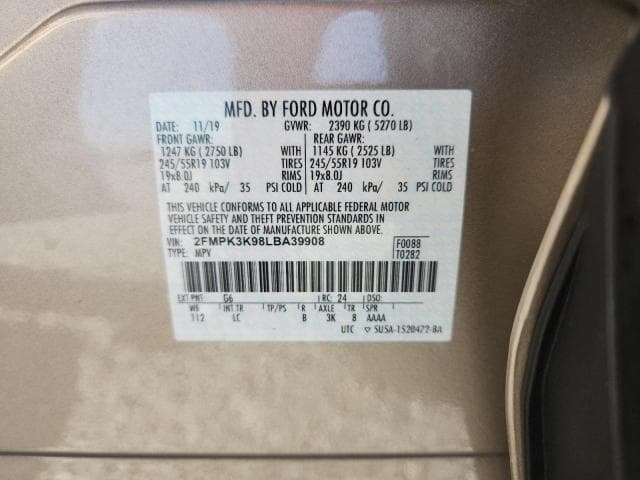 2020 FORD EDGE TITANIUM 13