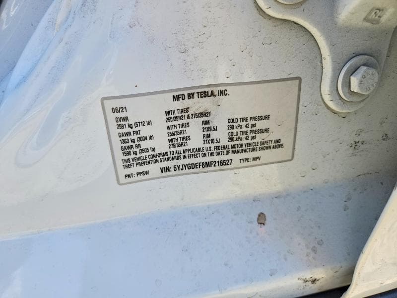 2021 TESLA MODEL Y 12