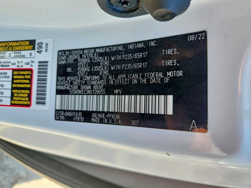 2022 TOYOTA SIENNA LE 13