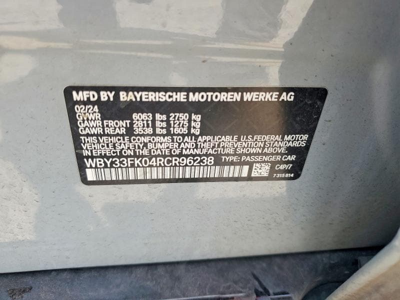 2024 BMW I5 EDRIVE 40 12