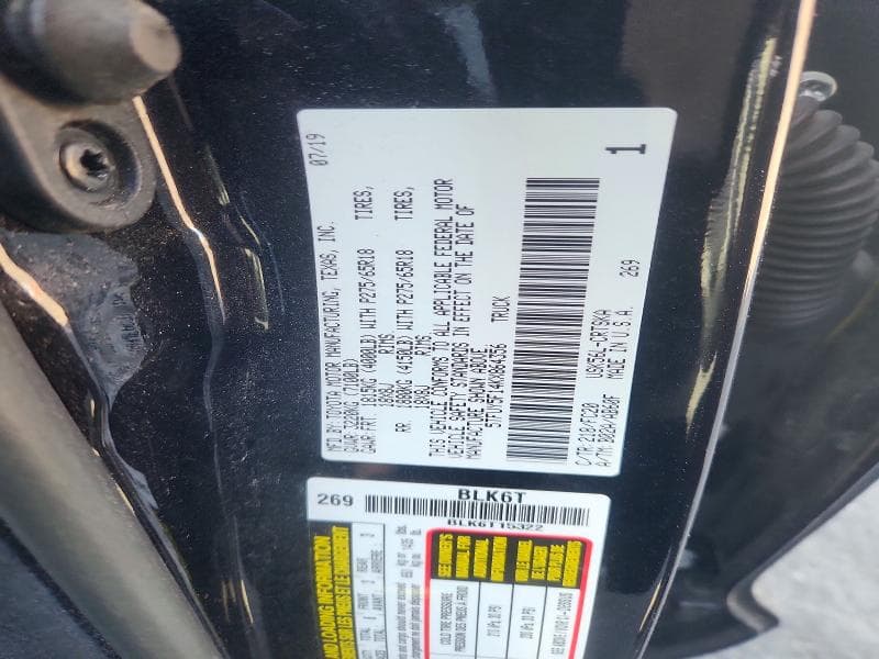 2019 TOYOTA TUNDRA SR5 12