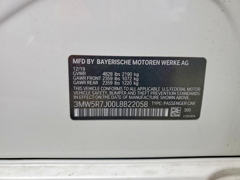 2020 BMW 330XI 12