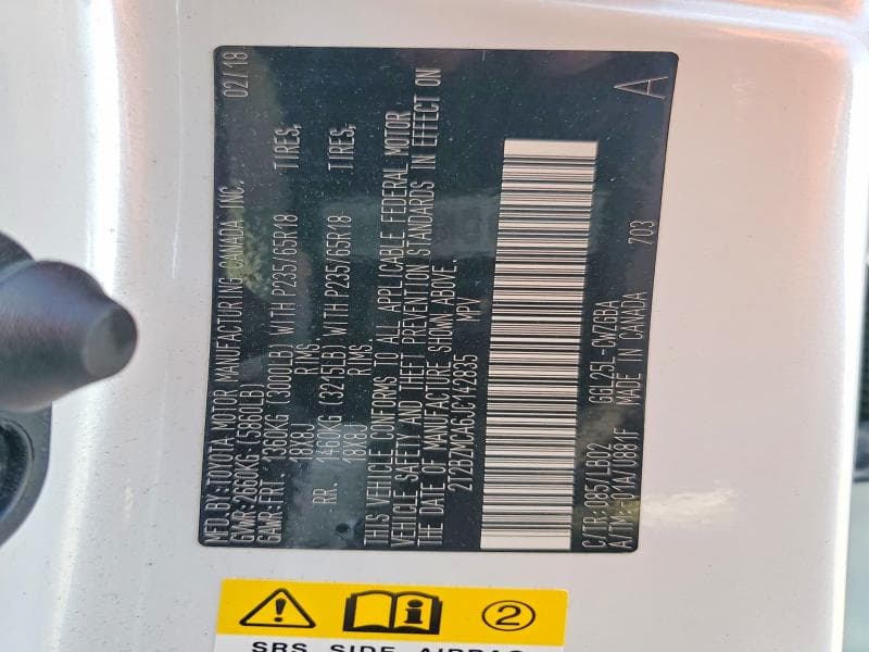 2018 LEXUS RX 350 BASE 13