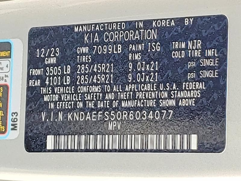 2024 KIA EV9 GT LINE 13