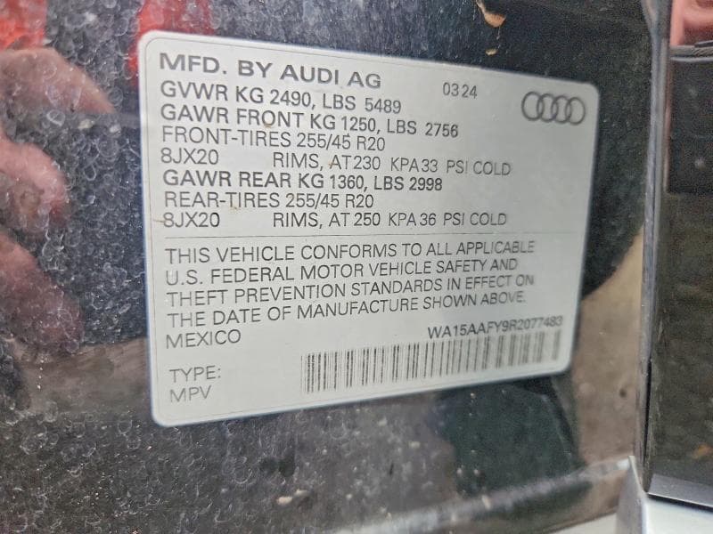 2024 AUDI Q5 SPORTBACK PRM PLS 45 13