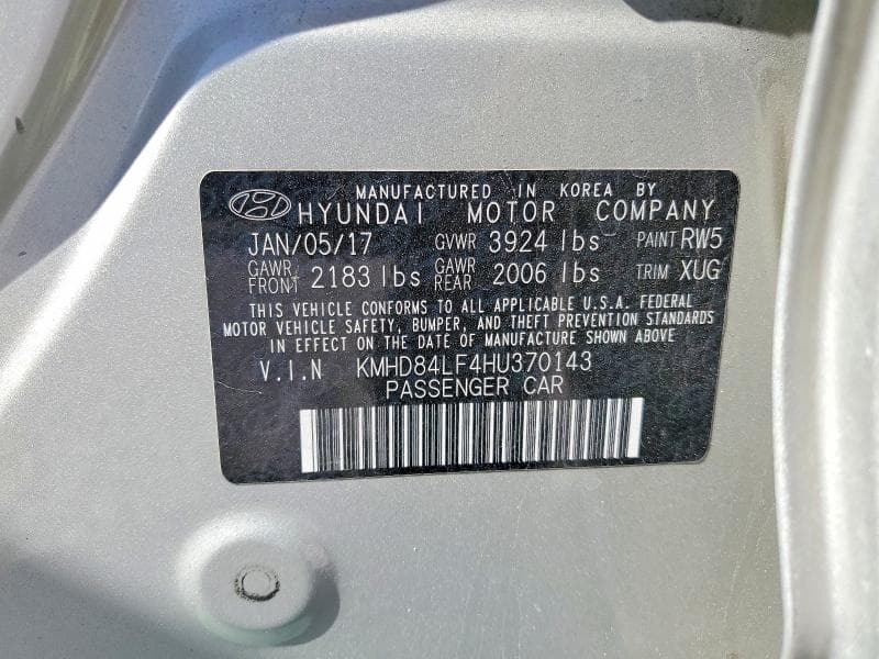 2017 HYUNDAI ELANTRA SE 12