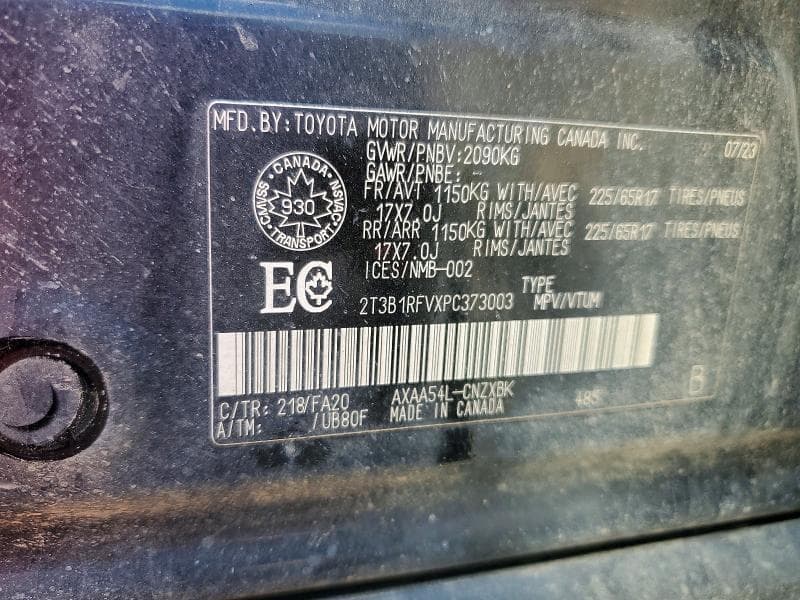 2023 TOYOTA RAV4 LE 13
