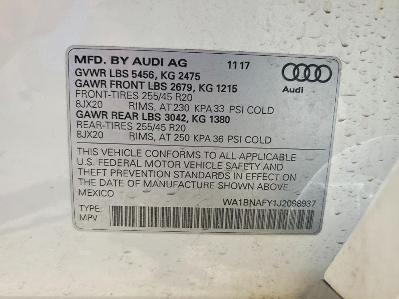 2018 AUDI Q5 PREMIUM PLUS 12