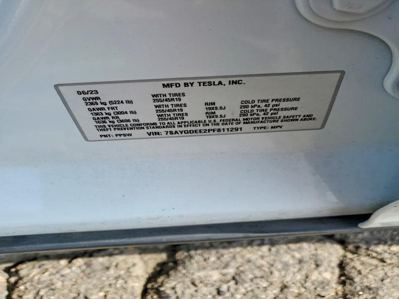 2023 TESLA MODEL Y 12