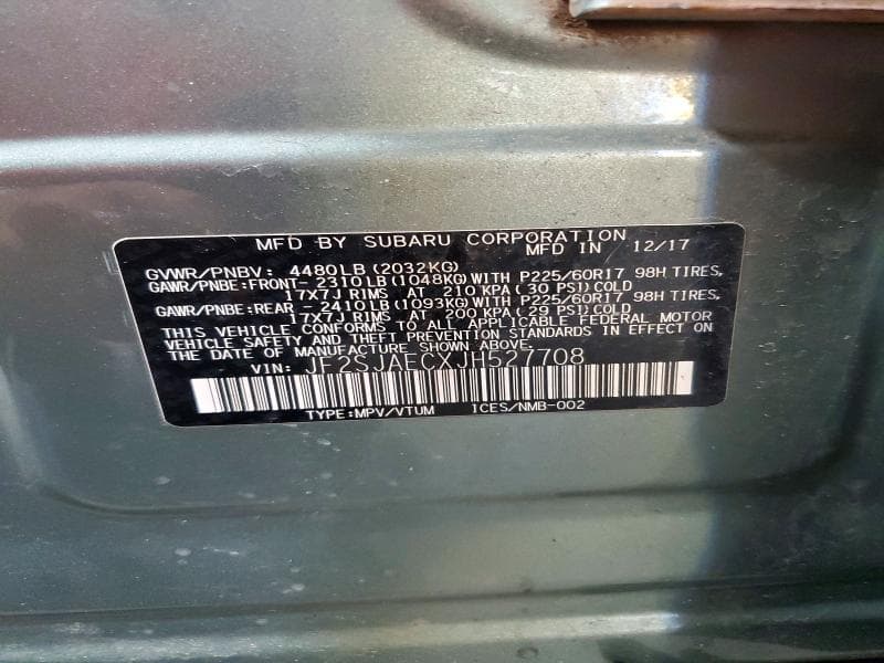2018 SUBARU FORESTER 2.5I PREMIUM 13