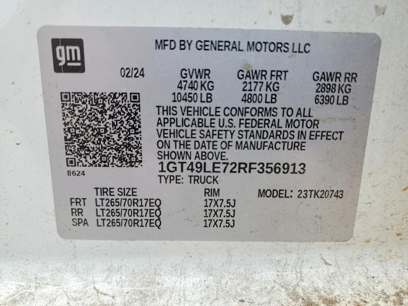 2024 GMC SIERRA K2500 HEAVY DUTY 12
