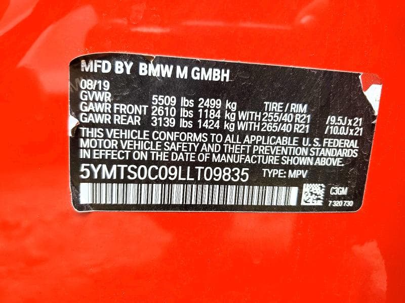 2020 BMW X3 M COMPETITION 14