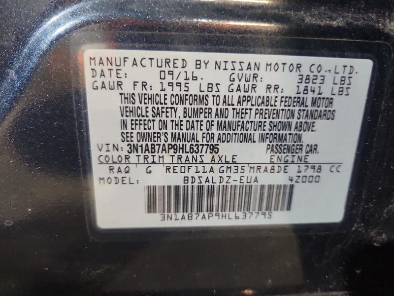 2017 NISSAN SENTRA SV 13