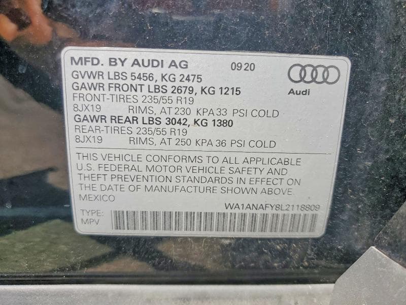 2020 AUDI Q5 PREMIUM 13