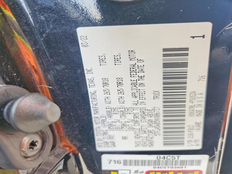 2022 TOYOTA TUNDRA SR5 13