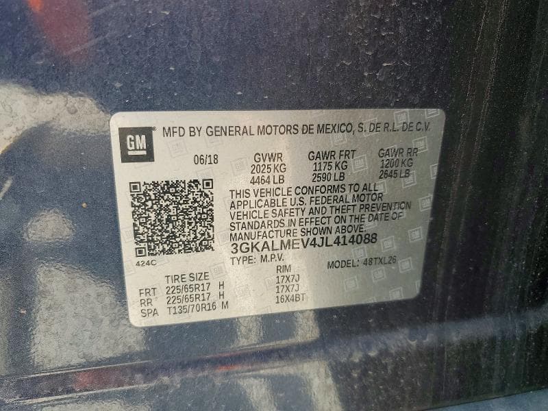 2018 GMC TERRAIN SLE 13