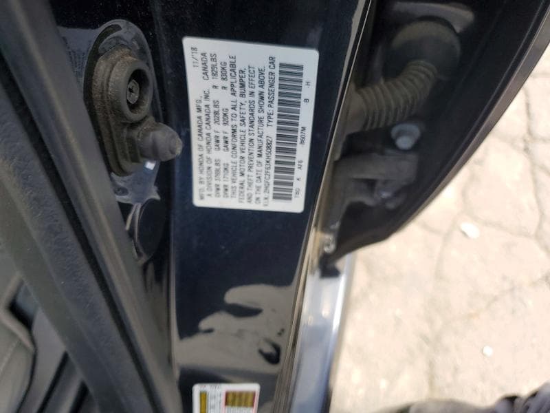 2019 HONDA CIVIC LX 12