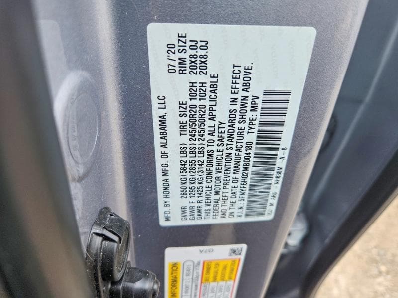 2021 HONDA PILOT ELITE 13