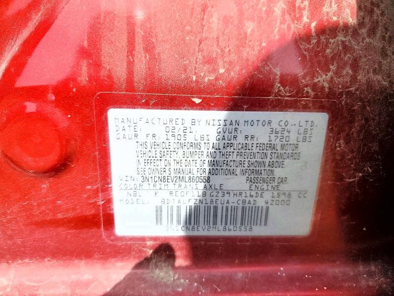2021 NISSAN VERSA SV 13